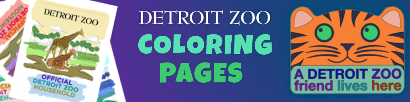 Detroit Zoo Coloring Pages banner