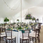 Fancy dinner in an enclosed space